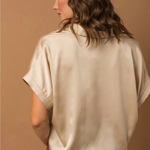 Cropped Silky Blouse ❤️ NWT